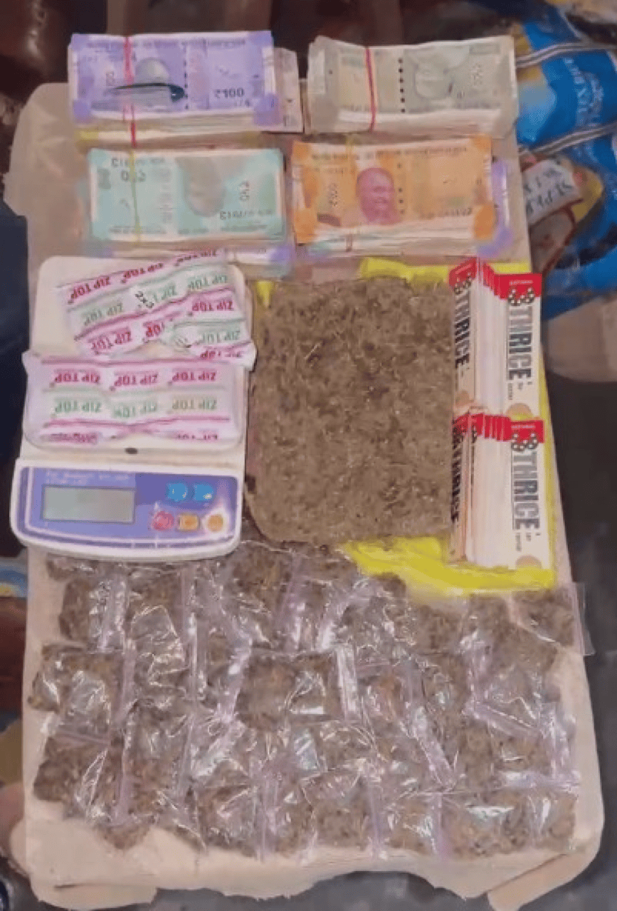 Drug Trafficker Arrested with 966 Grams of Cannabis in Dibrugarh