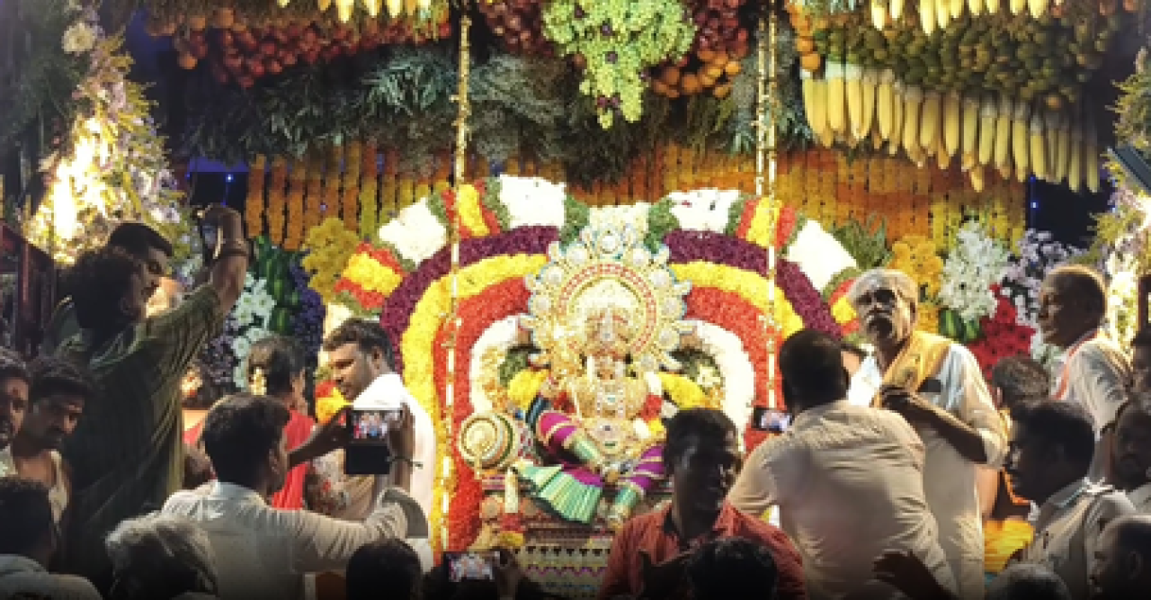 Grand Unjal Festival Celebrated at Melmalayanur Angalamma Temple