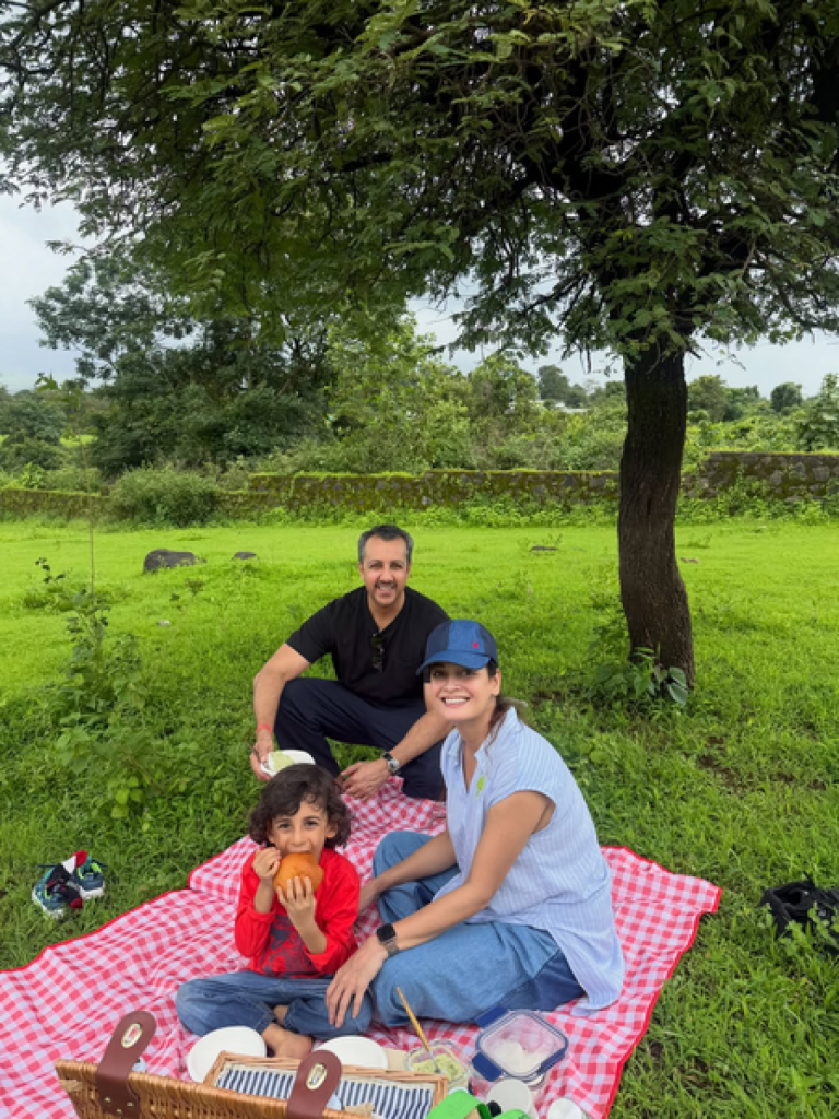Dia Mirza Enjoys Quality Family Time, Advocates for Natures Healing Power