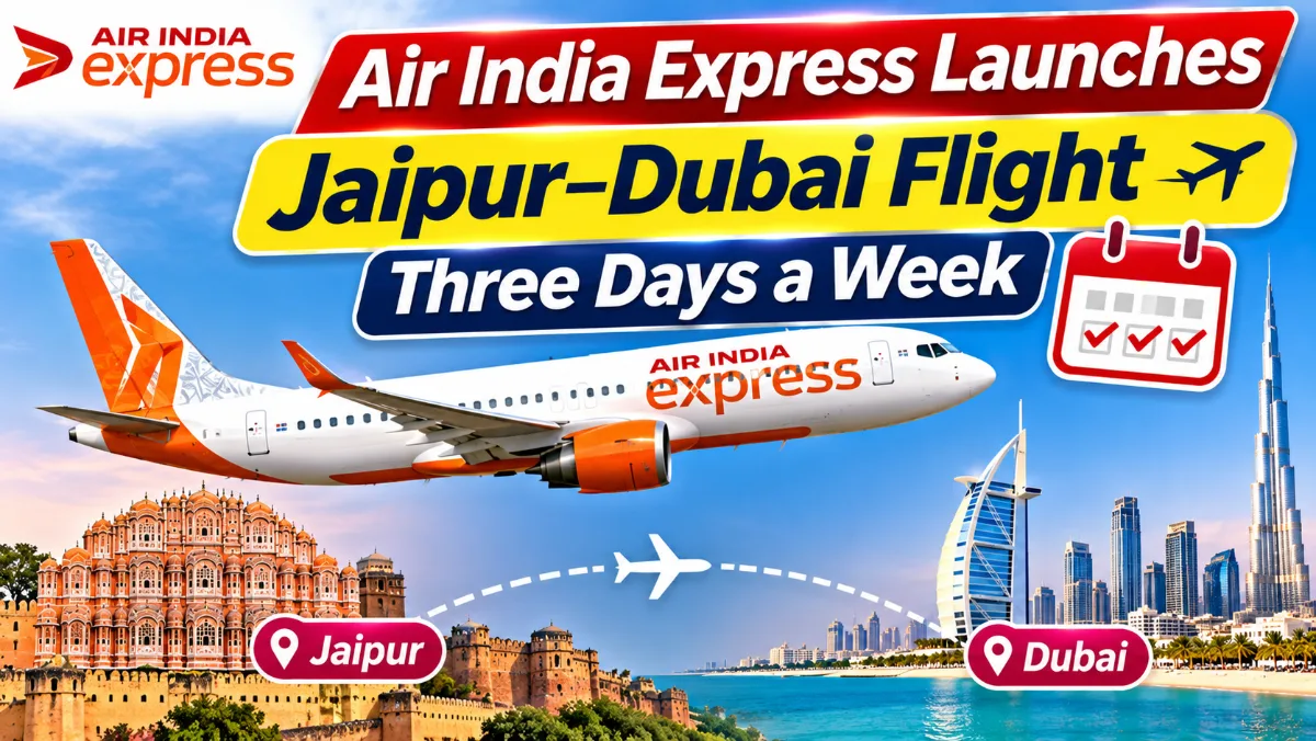 Air India Express Launches Jaipur–Dubai Flight Three Days a Week