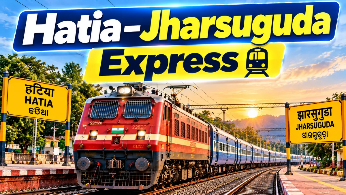 Train Cancelled: Hatia–Jharsuguda Express to Remain Suspended for Three Days; Utkal Express Route Diverted