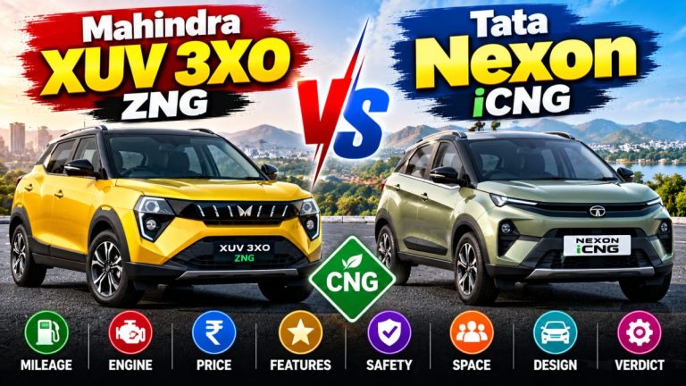 Mahindra XUV 3XO ZNG vs Tata Nexon iCNG: Engine, Mileage, Features and Price Compared