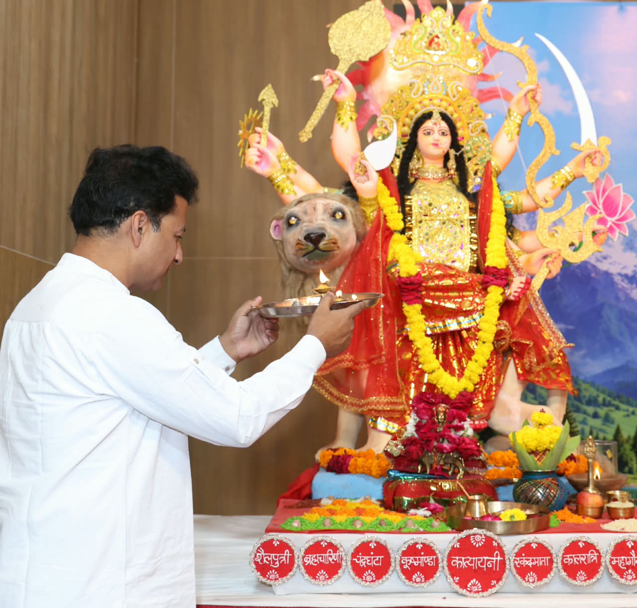 Maa Chandraghanta Symbolises Service, Compassion and Motherly Love: Prashant Agrawal