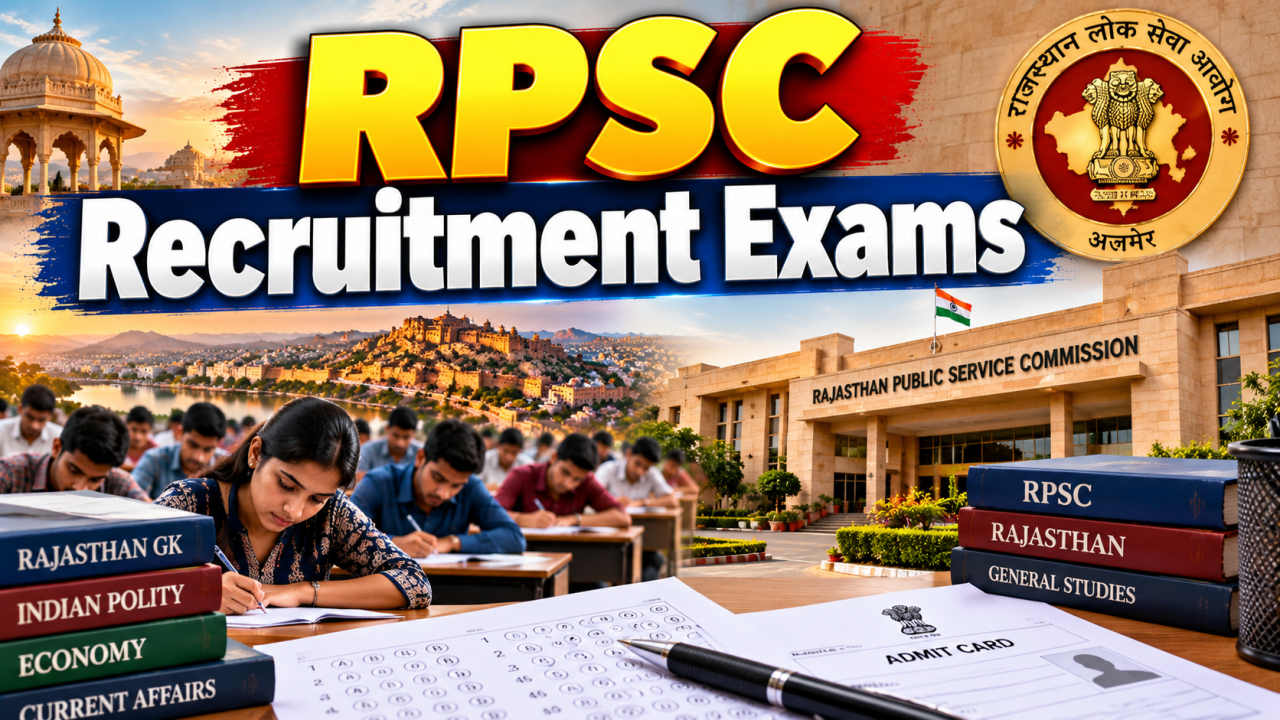 RPSC Recruitment Exams 2026: Assistant Director and Senior Scientific Officer Exams From October 13 to 16