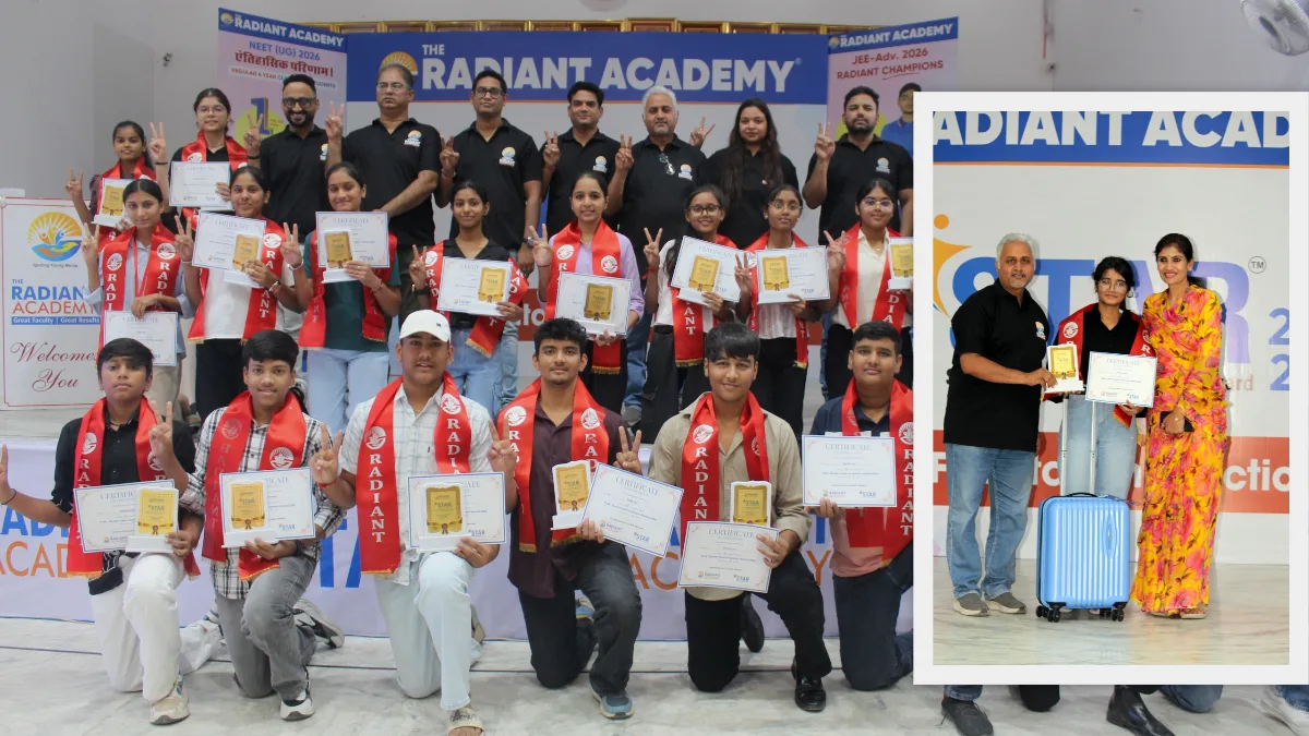 Radiant Academy Honours 150 Talented Students at STAR Awards Ceremony in Rajsamand