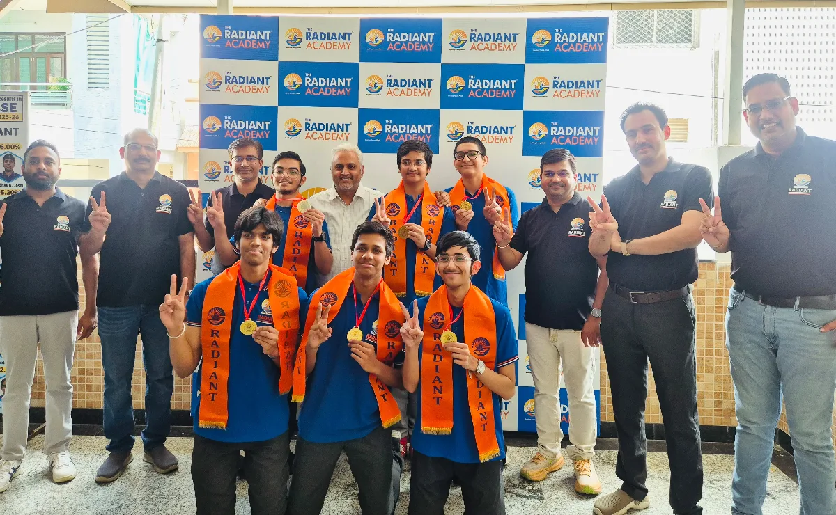 Radiant Academy Students Secure Top Five Ranks in Udaipur in IOQM 2026