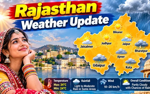 Rajasthan Weather Update: Dry Conditions for Three Days, Rain Alert for Jaipur, Bharatpur and Kota Divisions from October 29