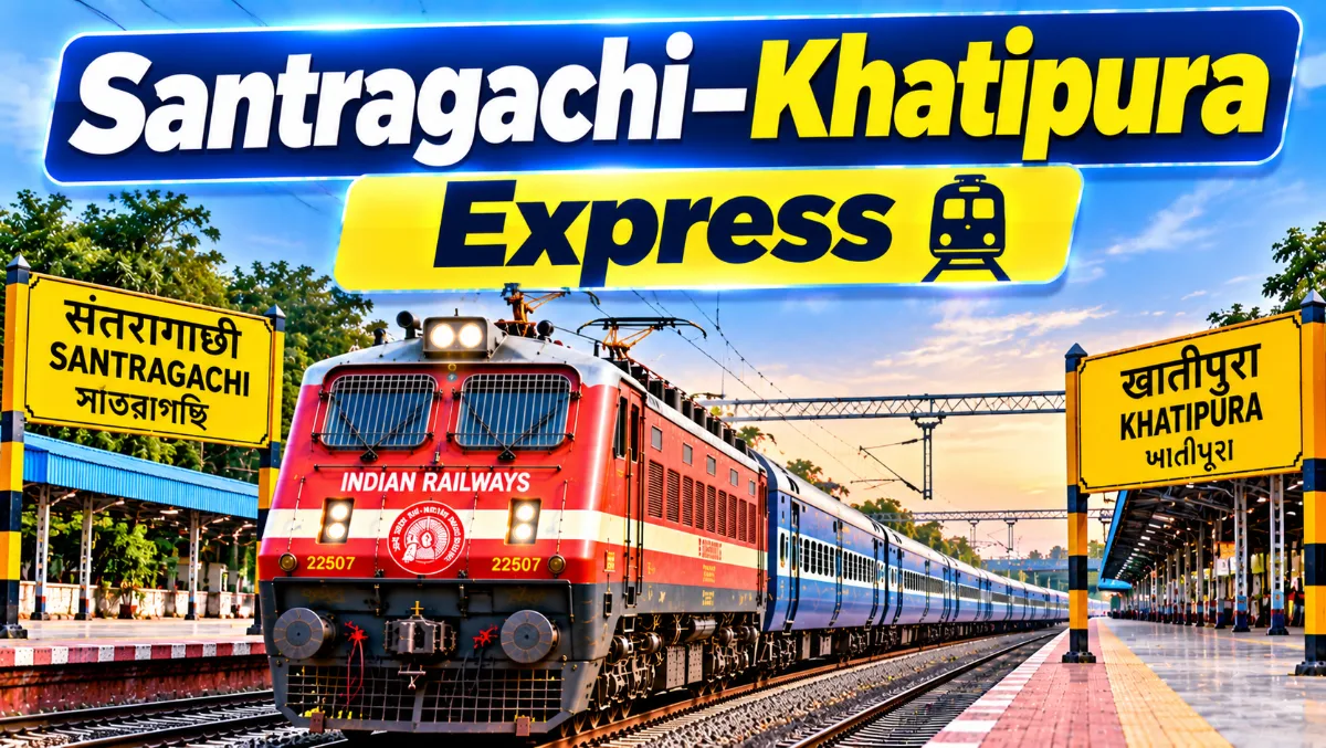 Santragachi–Khatipura Express: New Weekly Train to Start from November 4, Check Route, Timings and Stoppages