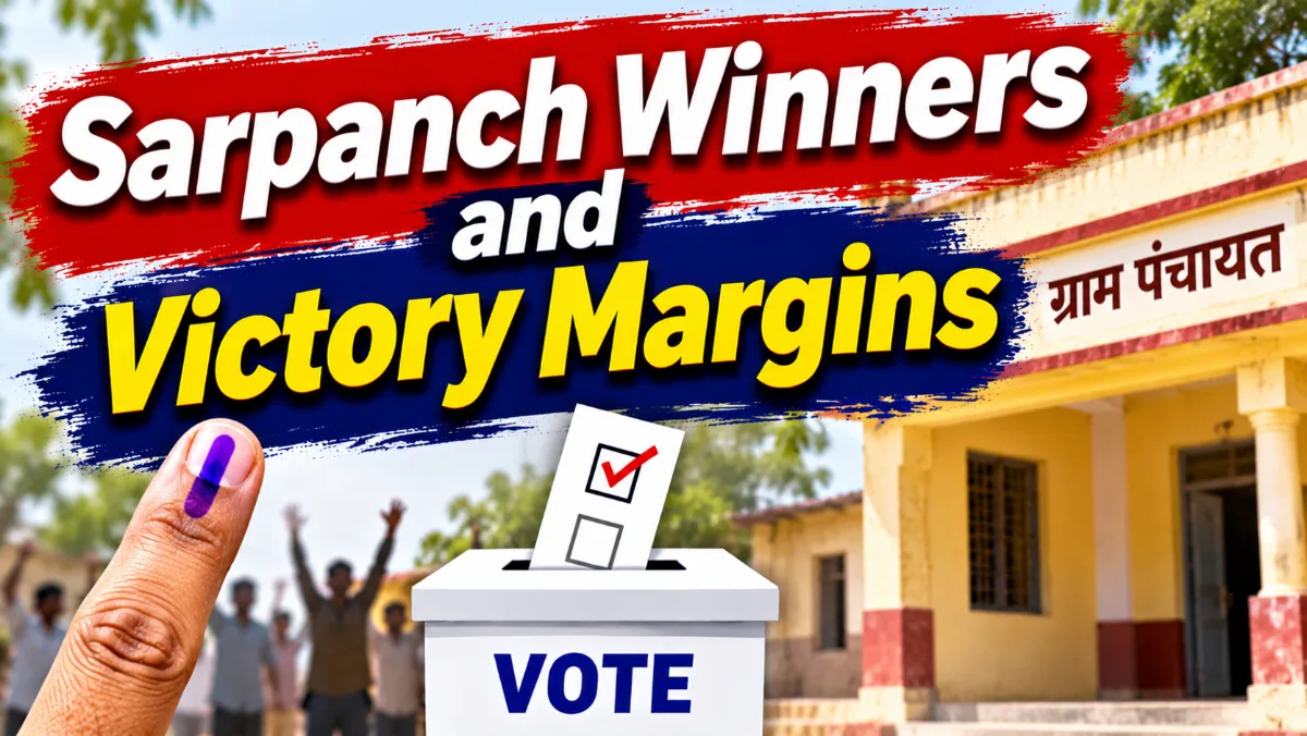 Mavli : Complete List of Sarpanch Winners and Victory Margins