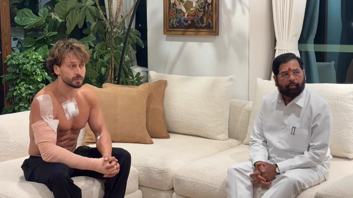 Tiger Shroff Suffers Injuries to Chest and Arm After Firing Incident; Photos with Eknath Shinde Emerge
