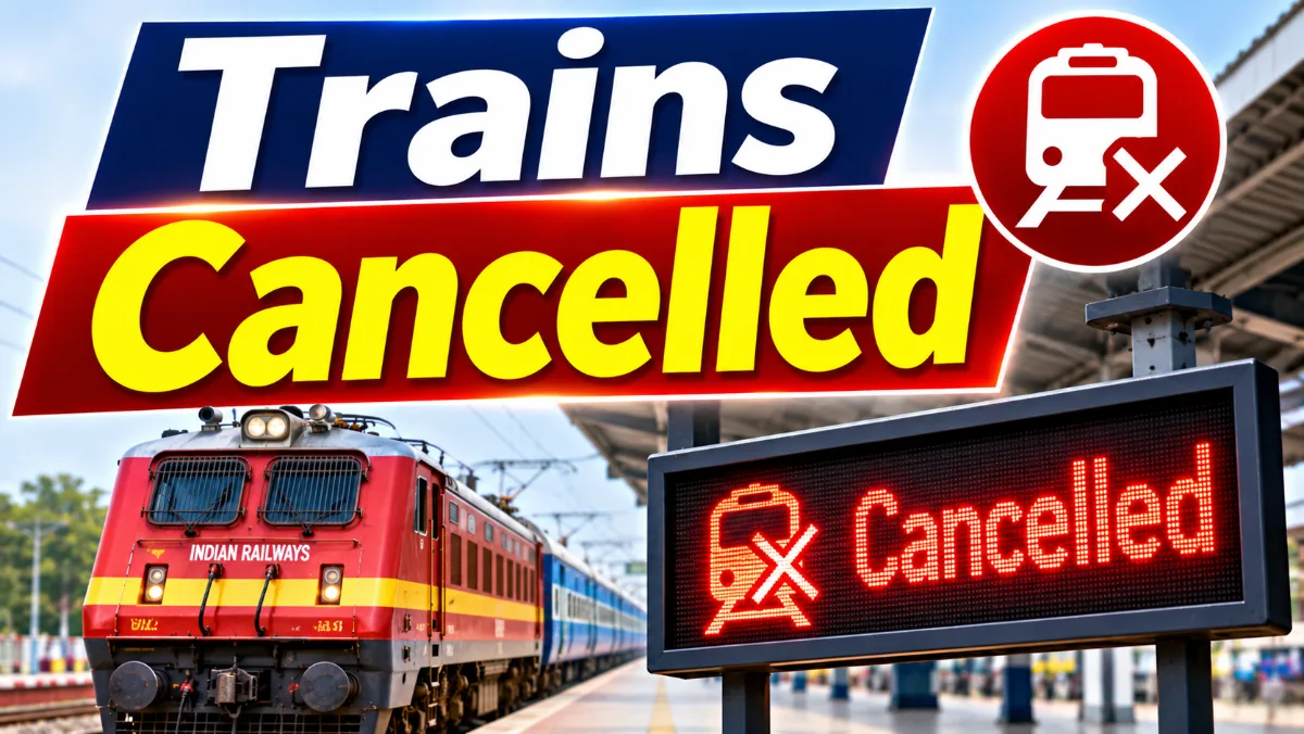 Indian Railways: 14 Trains Cancelled and 9 Diverted in Jodhpur Division Due to Track Work