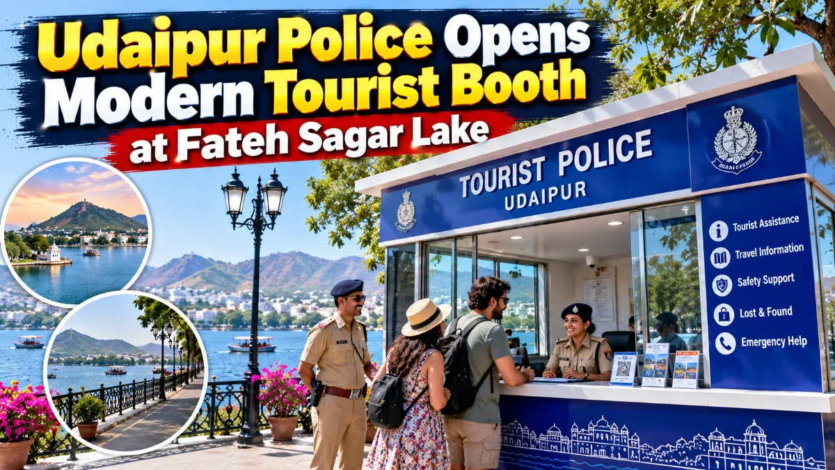 Udaipur Police Opens Modern Tourist Booth at Fateh Sagar Lake
