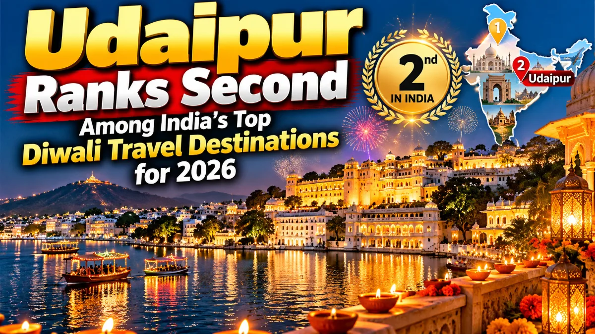 Udaipur Ranks Second Among India’s Top Diwali Travel Destinations for 2026