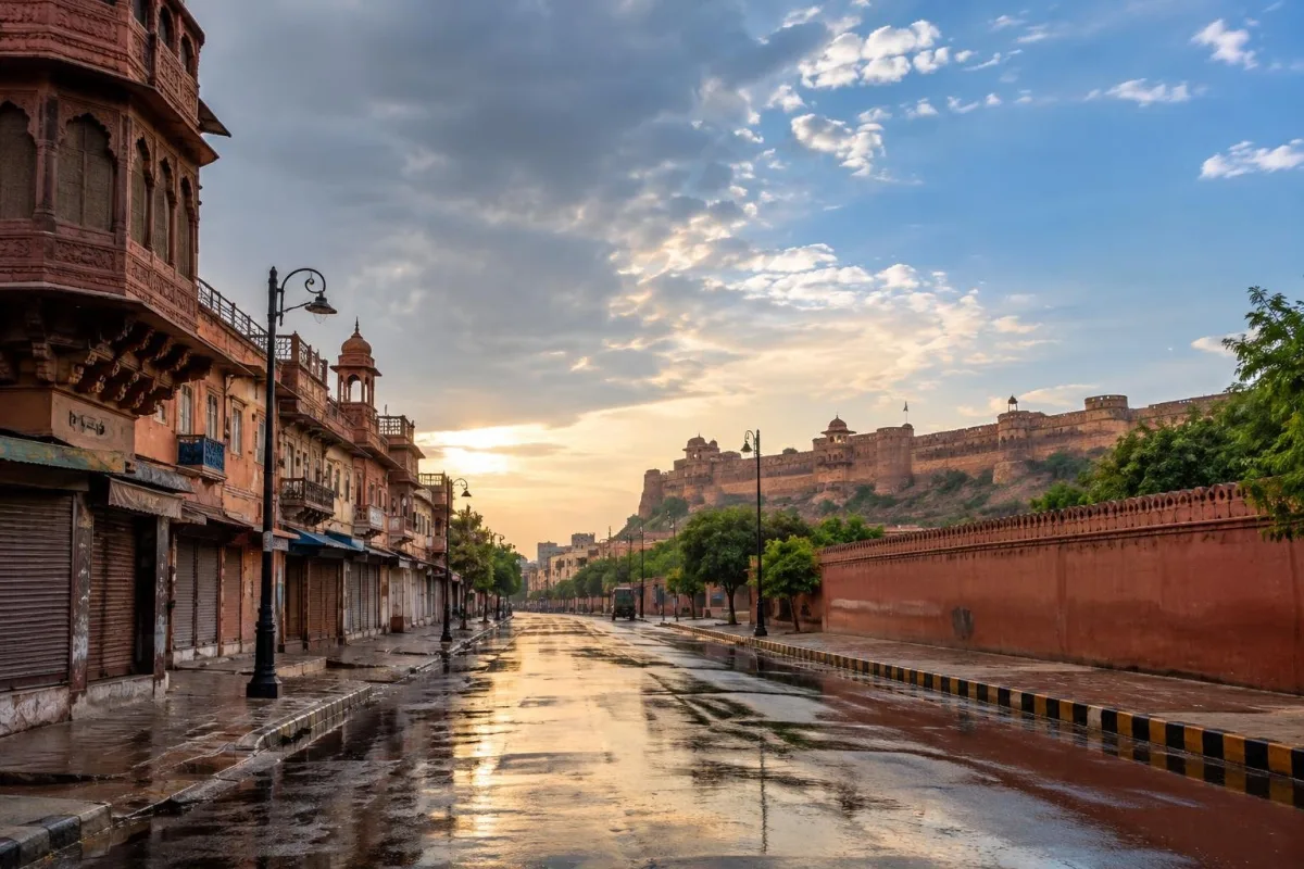 Bikaner Sees Temperature Drop After Light Rainfall