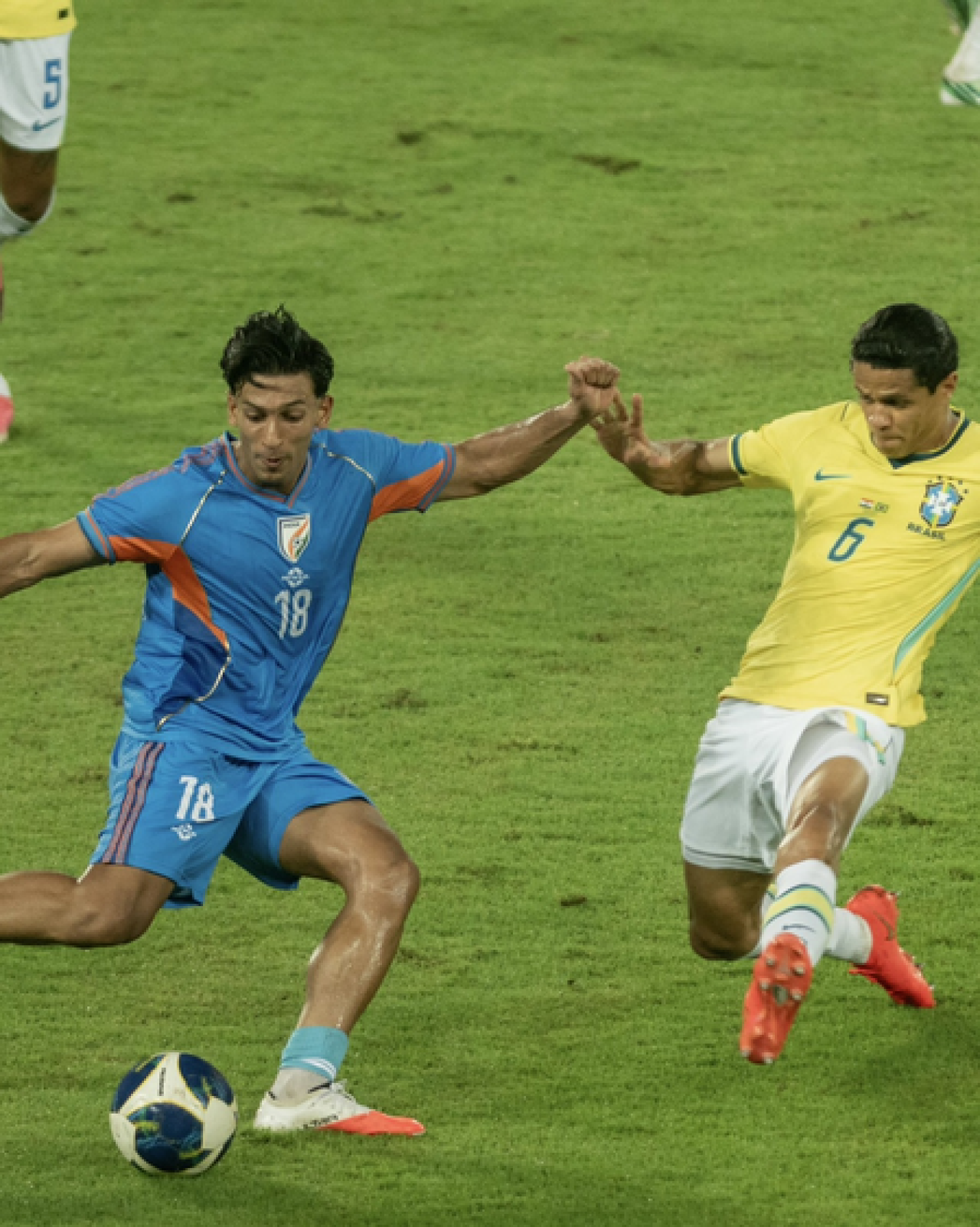 Brazil Dominates India 4-0 in Historic Football Match