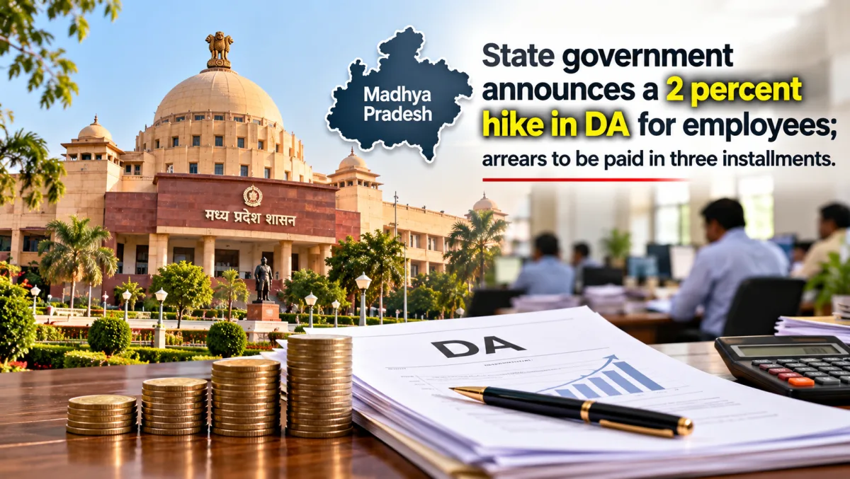 Madhya Pradesh Announces 2% Hike in DA for Employees