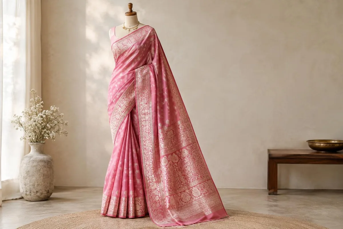Sai Pallavi Stuns in Pink Saree at Ramayana Premiere in Los Angeles